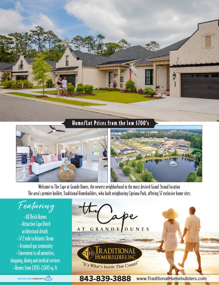 Traditional Homebuilders - The Cape at Grande Dunes - Ad
