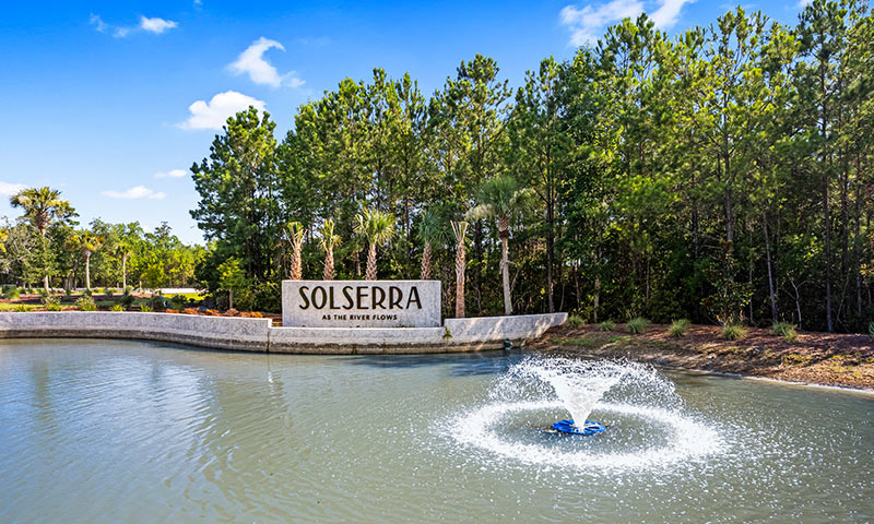 Pulte Homes - Solserra - Sign on River Pulte Homes - Solserra - Sign on River
